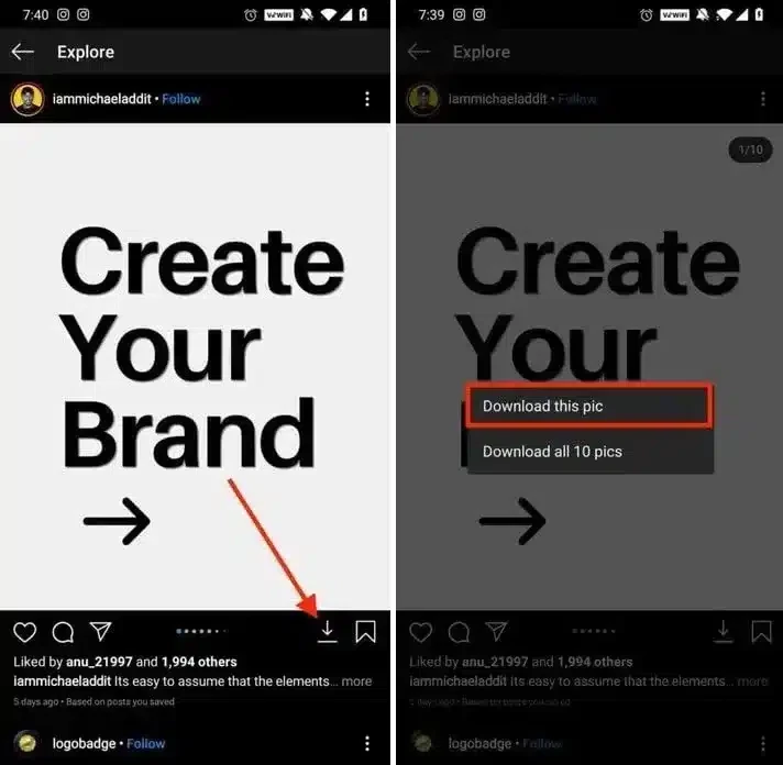 InstaPro 3 — tangkapan layar 1
